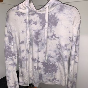 Garage Hoodie Tie-Dye Purple And White S